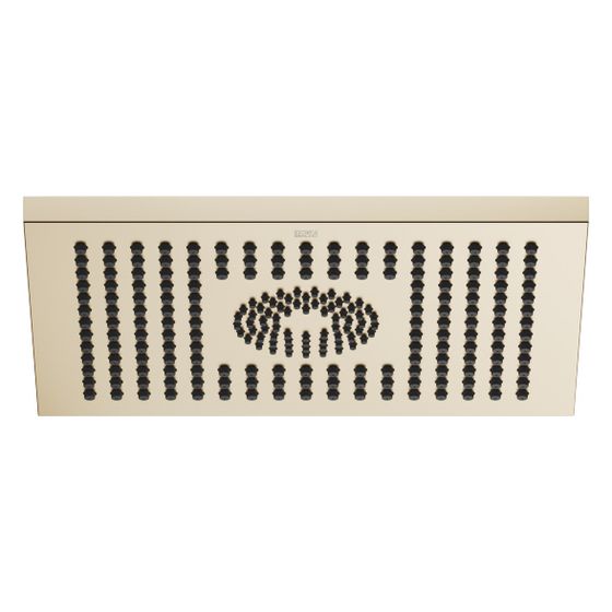 Dornbracht Regenbrause Symetrics für Deckenanbindung 300x240mm 12l/min 6l/min, Light Gold gebürstet