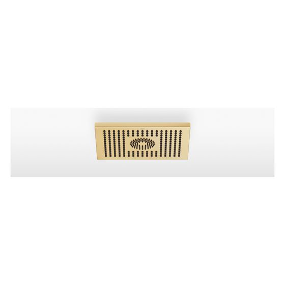 Dornbracht Regenbrause Symetrics für Deckenanbindung Metall 300x240mm 12l/min 6l/min, Gold gebürstet PVD