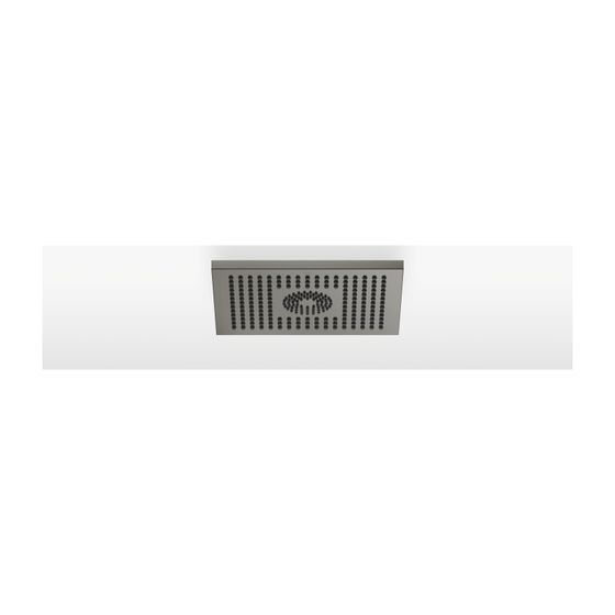 Dornbracht Regenbrause Symetrics für Deckenanbindung 300x240mm 12l/min 6l/min, Dark Platinum gebürstet