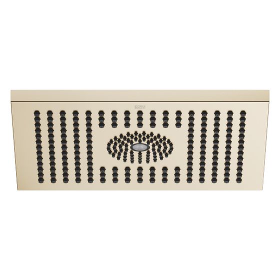 Dornbracht Regenbrause Symetrics für Deckenanbindung mit Licht 300x240mm 12l/min 6l/min, Light Gold gebürstet