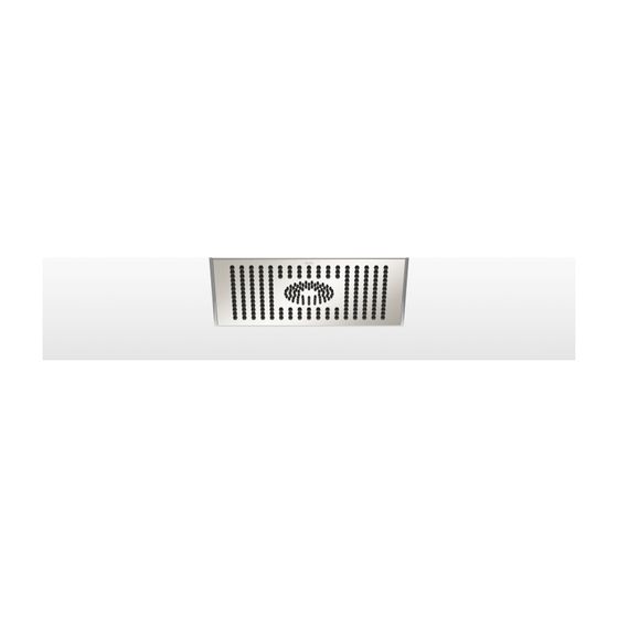 Dornbracht Regenbrause Symetrics für Deckeneinbau 300x240mm 12l/min 6l/min, Platin