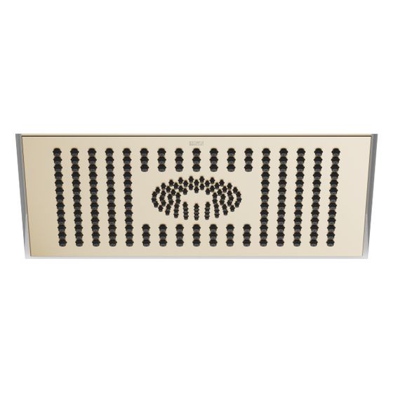 Dornbracht Regenbrause Symetrics für Deckeneinbau 300x240mm 12l/min 6l/min, Light Gold gebürstet
