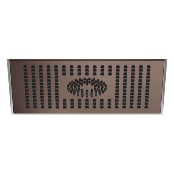 Dornbracht Regenbrause Symetrics für Deckeneinbau Metall 300x240mm 12l/min 6l/min, Dark Bronze gebürstet PVD