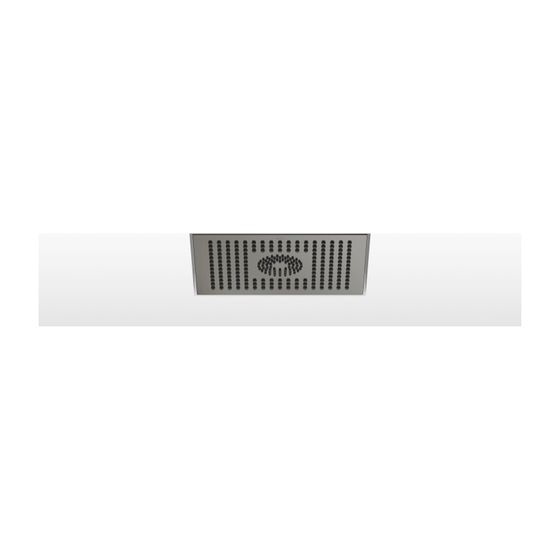Dornbracht Regenbrause Symetrics für Deckeneinbau 300x240mm 12l/min 6l/min, Dark Platinum gebürstet
