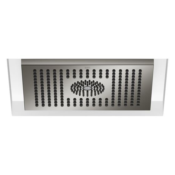 Dornbracht Regenbrause Symetrics für Deckeneinbau mit Licht 300x240mm 12l/min 6l/min, Dark Chrome