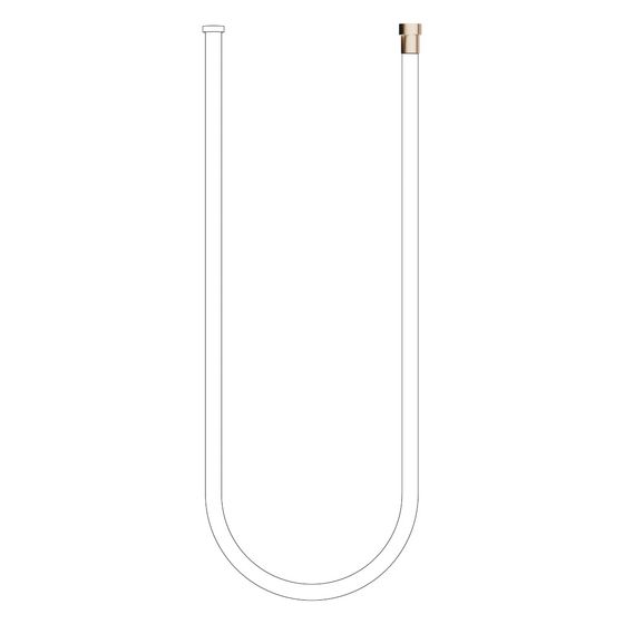 Dornbracht Kneipp-Schlauch Water Tube 2000mm, Weiß/Light Gold gebürstet