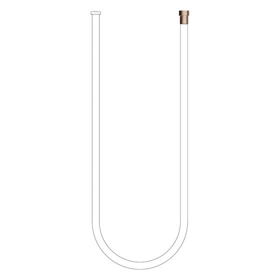 Dornbracht Kneipp-Schlauch Water Tube 2000mm, Weiß/Bronze gebürstet