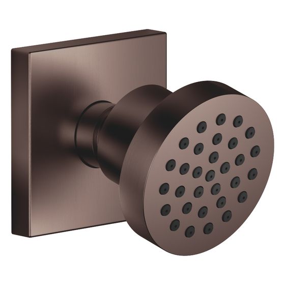 Dornbracht Seitenbrause MEM 5l/min Brausekopf 55mm Kugelgelenk 25 Grad schwenkbar, Dark Bronze gebürstet PVD
