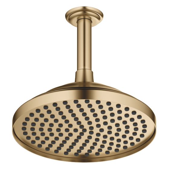 Dornbracht Regenbrause mit Deckenanbindung Madison 14l/min, D 200mm, Dark Brass gebürstet