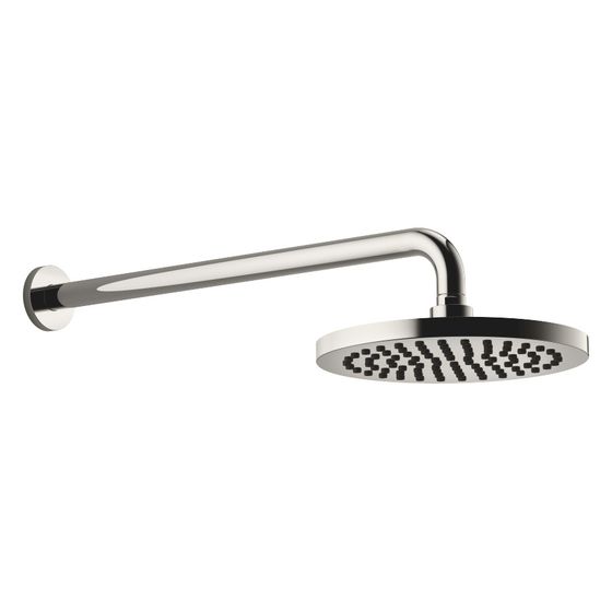 Dornbracht Regenbrause mit Wandanbindung, 450mm Metall D 220mm Pure Rain 9l/min, Platin