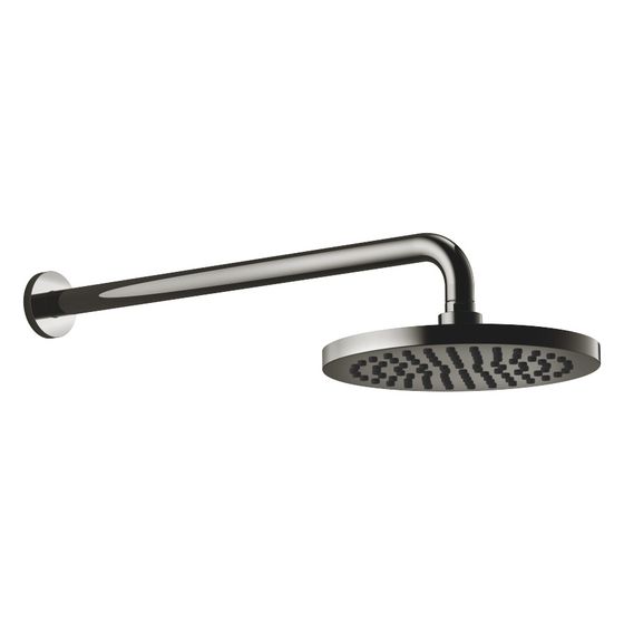 Dornbracht Regenbrause mit Wandanbindung, 450mm Metall D 220mm Pure Rain 9l/min, Dark Chrome
