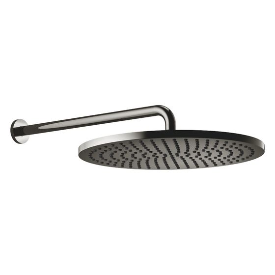 Dornbracht Regenbrause mit Wandanbindung, 450mm D 400mm Pure Rain 20l/min, Dark Chrome