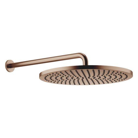 Dornbracht Regenbrause mit Wandanbindung, 450mm D 400mm Pure Rain 20l/min, Bronze gebürstet