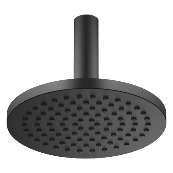 Dornbracht Regenbrause mit Deckenanbindung Metall D 220mm Pure Rain 9l/min, Schwarz matt