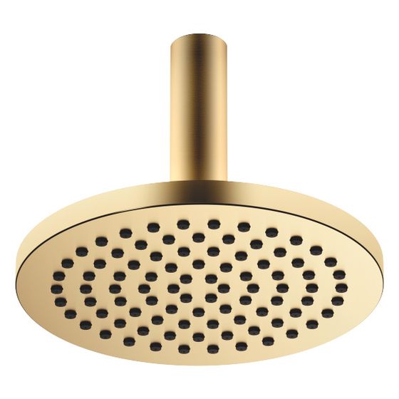 Dornbracht Regenbrause mit Deckenanbindung Metall D 220mm Pure Rain 9l/min, Gold gebürstet PVD
