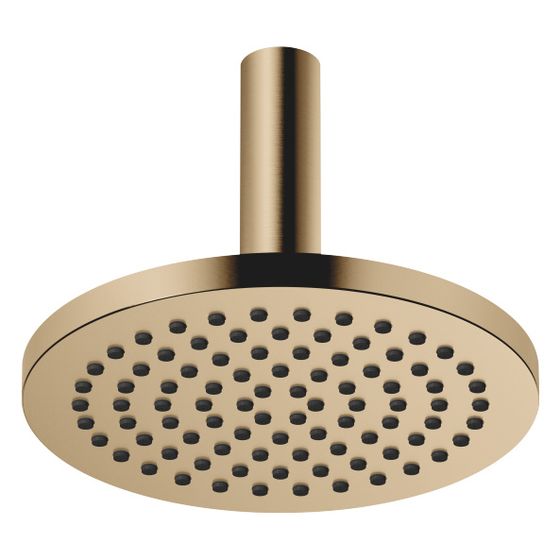 Dornbracht Regenbrause mit Deckenanbindung Metall D 220mm Pure Rain 9l/min, Dark Brass gebürstet PVD