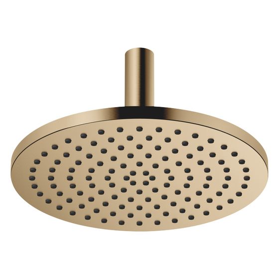 Dornbracht Regenbrause mit Deckenanbindung FlowReduce Metall D 300mm Pure Rain 6,8l/min, Dark Brass gebürstet PVD
