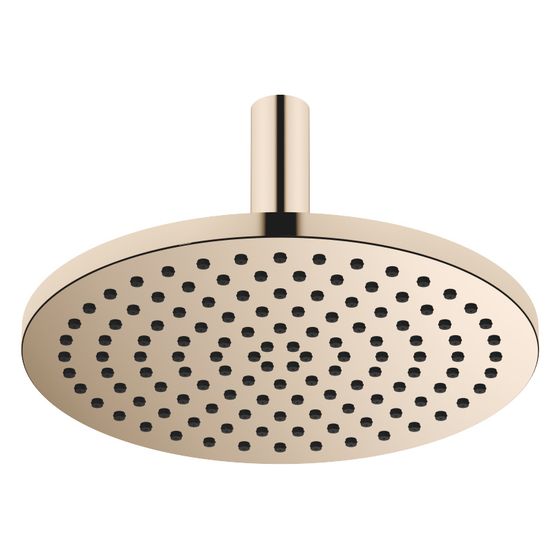Dornbracht Regenbrause mit Deckenanbindung Metall D 300mm Pure Rain 14l/min, Light Gold PVD