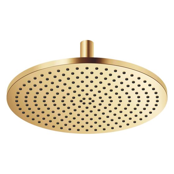 Dornbracht Regenbrause mit Deckenanbindung D 400mm Pure Rain 20l/min, Gold gebürstet PVD