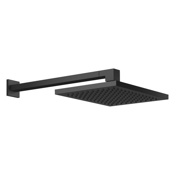 Dornbracht Regenbrause Symetrics mit Wandanbindung FlowReduce Ausladung 450mm 300x240mm 6,8l/min, Schwarz matt