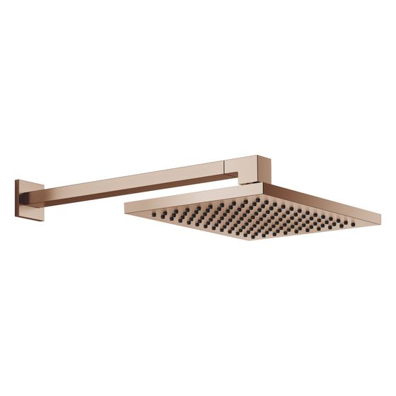 Dornbracht Regenbrause Symetrics mit Wandanbindung FlowReduce Ausladung 450mm 300x240mm 6,8l/min, Bronze gebürstet PVD