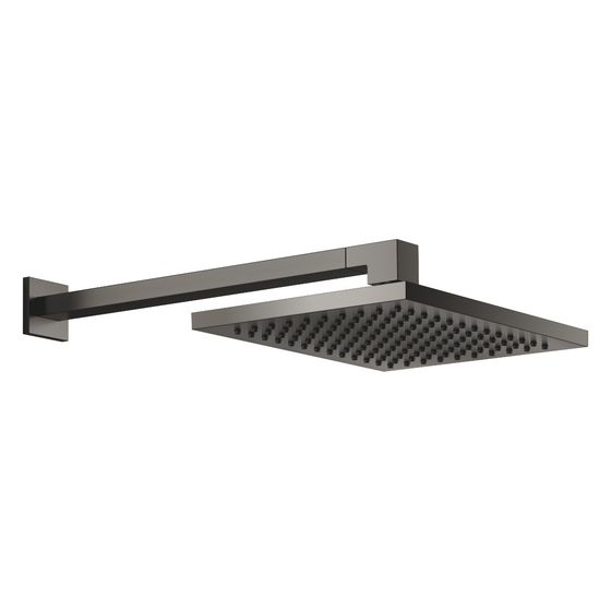Dornbracht Regenbrause Symetrics mit Wandanbindung FlowReduce Ausladung 450mm 300x240mm 6,8l/min, Dark Platinum gebürstet
