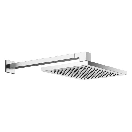 Dornbracht Regenbrause Symetrics mit Wandanbindung 300x240mm 14l/min, Chrom gebürstet