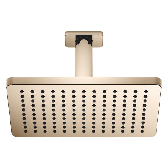 Dornbracht Regenbrause mit Deckenanbindung FlowReduce 300x240mm Pure Rain 6,8l/min, Light Gold PVD, 28764710-26