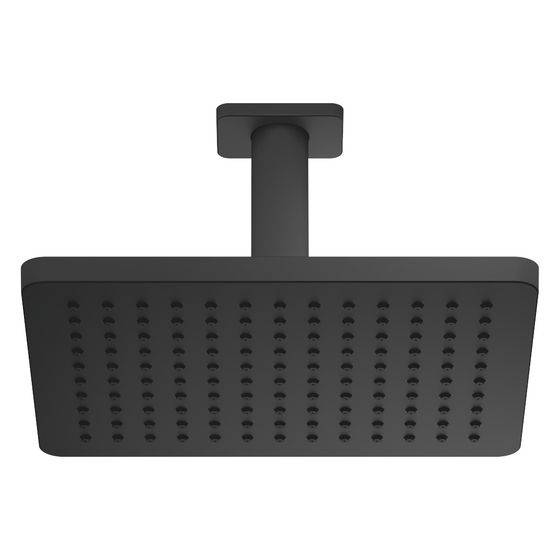 Dornbracht Regenbrause mit Deckenanbindung FlowReduce 300x240mm Pure Rain 6,8l/min, Schwarz matt, 28764710-33