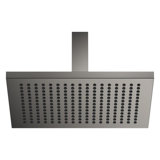 Dornbracht Regenbrause Symetrics mit Deckenanbindung FlowReduce 300x240mm 6,8l/min, Dark Platinum gebürstet