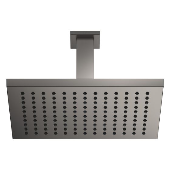 Dornbracht Regenbrause Symetrics mit Deckenanbindung 300x240mm 14l/min, Dark Platinum gebürstet