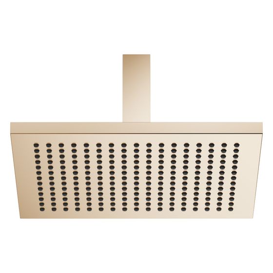 Dornbracht Regenbrause Symetrics mit Deckenanbindung 300x240mm 20l/min, Light Gold gebürstet