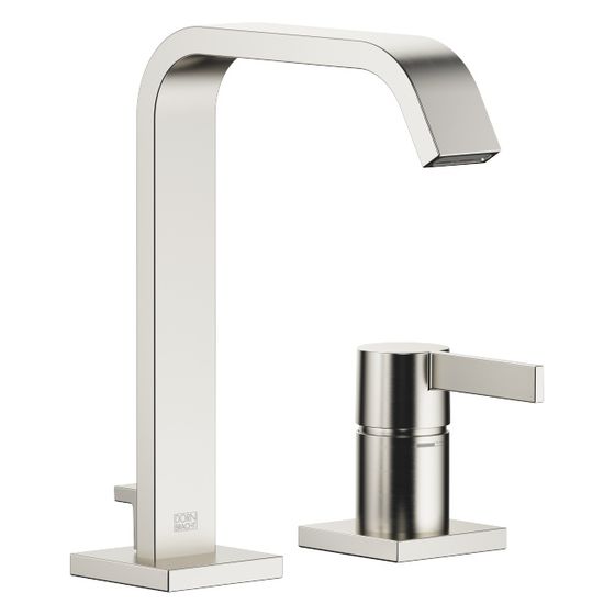 Dornbracht Waschtisch-Zweilochbatterie IMO starrer Auslauf 165mm, 4,6l/min, Platin gebürstet