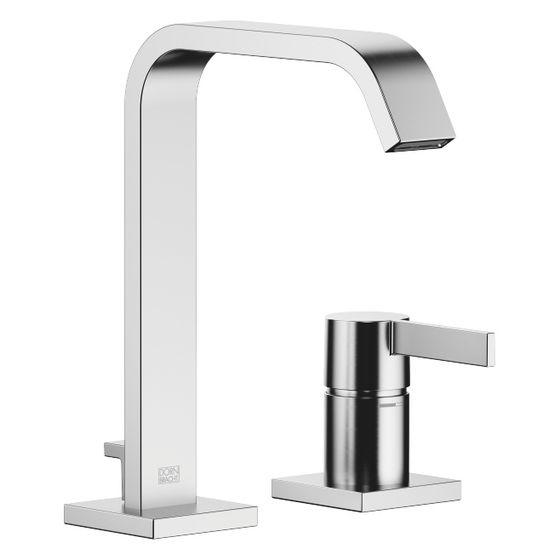 Dornbracht Waschtisch-Zweilochbatterie IMO starrer Auslauf 165mm, 4,6l/min, Chrom gebürstet