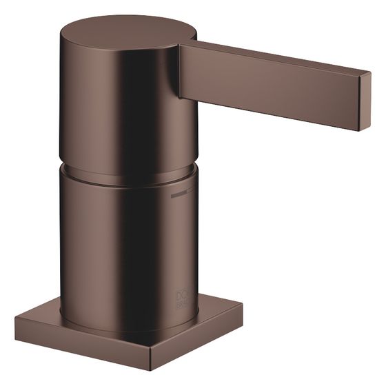 Dornbracht Wannen-Einhandbatterie IMO für Wannenrandmontage Rosette 60x60mm Bohrung 35mm 35,7l/min, Dark Bronze gebürstet