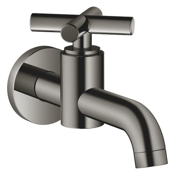 Dornbracht Wandventil Tara Kaltwasser o. Ablaufg., starr, Ausladung 140mm, max. 5,7l/min, Dark Chrome