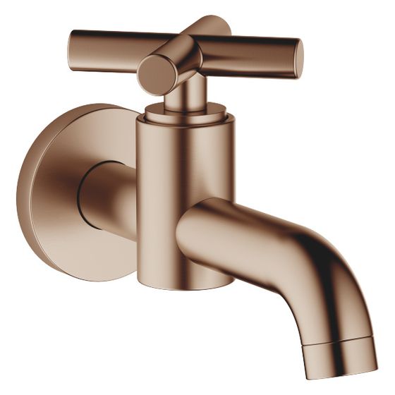 Dornbracht Wandventil Tara Kaltwasser o. Ablaufg., starr, Ausladung 140mm, max. 5,7l/min, Bronze gebürstet