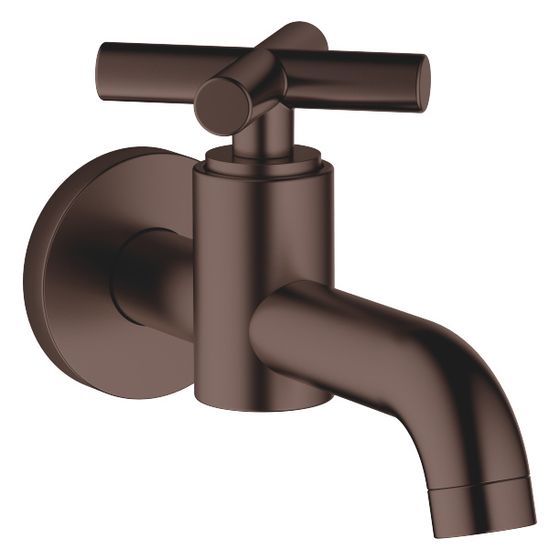 Dornbracht Wandventil Tara Kaltwasser o. Ablaufg., starr, Ausladung 140mm, max. 5,7l/min, Dark Bronze gebürstet
