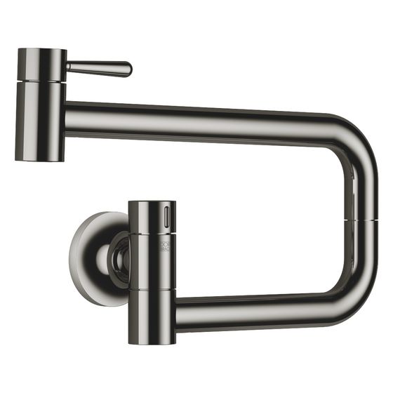 Dornbracht Kaltwasserventil Pot Filler Vaia schwenkbar, Ausladung 500mm, 5,7l/min, Dark Chrome