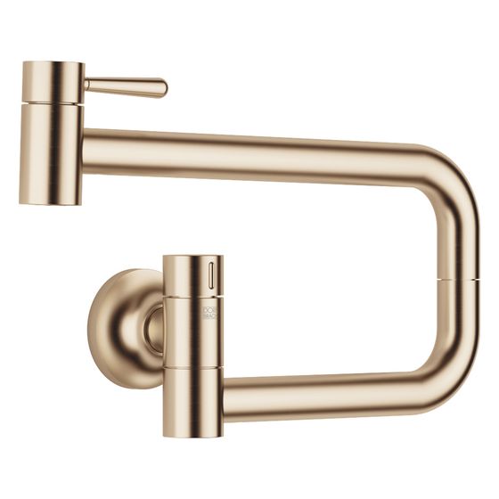Dornbracht Kaltwasserventil Pot Filler Vaia schwenkbar, Ausladung 500mm, 5,7l/min, Champagne gebürstet
