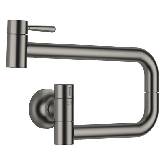 Dornbracht Kaltwasserventil Pot Filler Vaia schwenkbar, Ausladung 500mm, 5,7l/min, Dark Platinum gebürstet