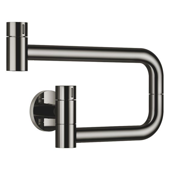 Dornbracht Kaltwasserventil Tara Ultra Pot Filler schwenkbar, Ausladung 500mm, max. 5,7l/min, Dark Chrome