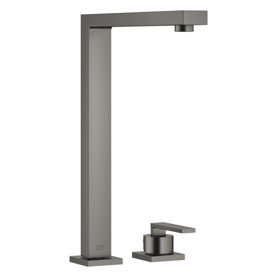 Dornbracht Zweilochbatterie Lot schwenkbarer Auslauf 235mm, 8l/min, Dark Platinum gebürstet