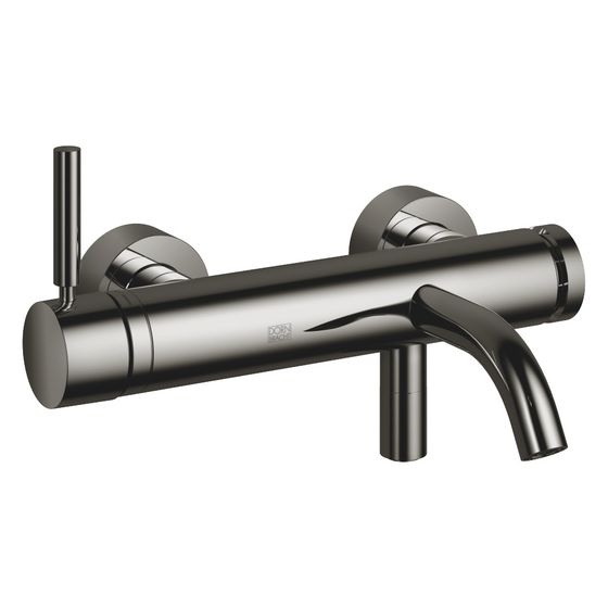 Dornbracht Wannen-Einhandbatterie Meta für Wandmontage, Ausladung 202mm, 14l/min, Dark Chrome