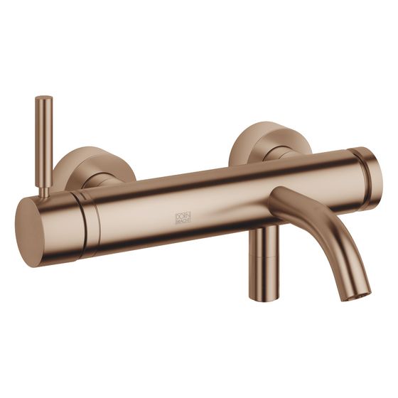Dornbracht Wannen-Einhandbatterie Meta für Wandmontage, Ausladung 202mm, 14l/min, Bronze gebürstet