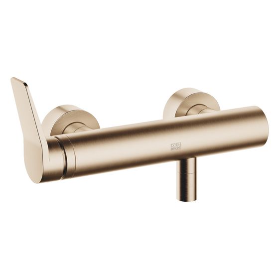 Dornbracht Brause-Einhandbatterie Lissé für Wandmontage, Light Gold gebürstet