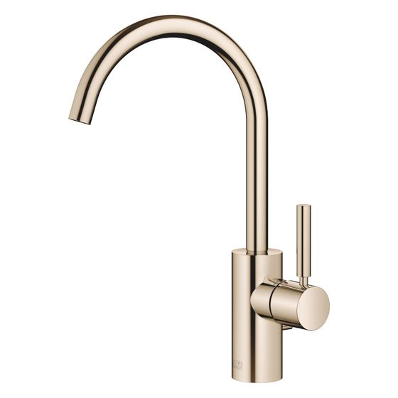 Dornbracht Waschtisch-Einhandbatterie Meta mit Ablaufgarnitur, Ausladung 167mm, schwenkbar, 5,7l/min, Light Gold