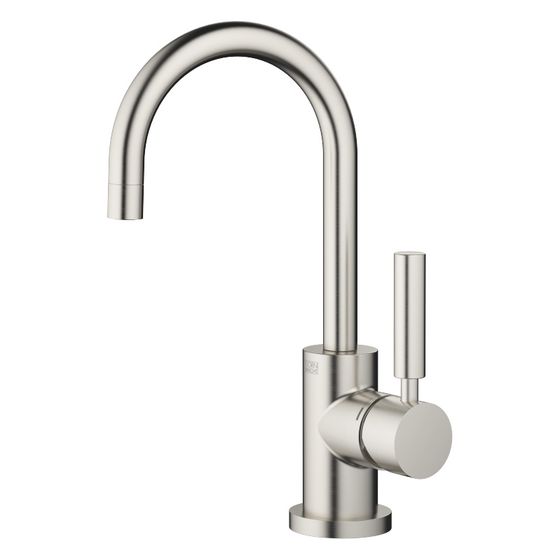 Dornbracht Waschtisch-Einhandbatterie Tara mit Ablaufgarnitur, schwenkbar, 137mm, 5,7l/min, Platin gebürstet, 33500882-06