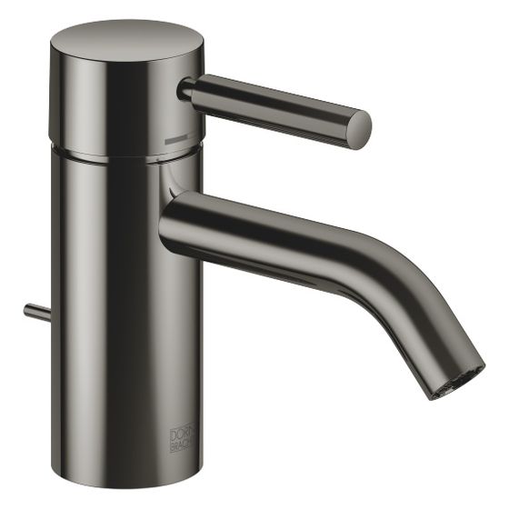 Dornbracht Waschtisch-Einhandbatterie Meta mit Ablaufgarnitur, Ausladung 125mm, starr, 5,7l/min, Dark Chrome