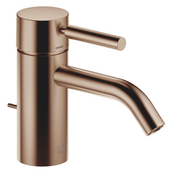 Dornbracht Waschtisch-Einhandbatterie Meta mit Ablaufgarnitur, Ausladung 125mm, starr, 5,7l/min, Bronze gebürstet